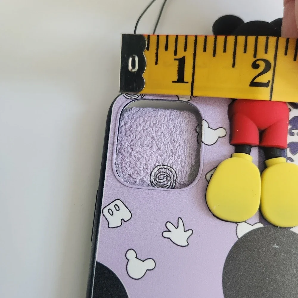 Mickey Mouse iPhone 12 Pro Phone Case with‎ Character Charm and Lanyard NEW